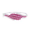Image 8 : GIA Burmese Ruby Diamond & Platinum Bracelet