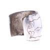Image 8 : Navajo Sterling Silver Tooled Watchband c. 1980's
