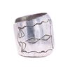 Image 9 : Navajo Sterling Silver Tooled Watchband c. 1980's