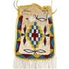 Image 8 : Ca. 1900 Apache Beaded Hide Drawstring Pouch