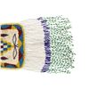 Image 9 : Ca. 1900 Apache Beaded Hide Drawstring Pouch