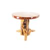 Image 16 : Circular Burl Wood Accent Table