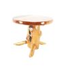 Image 1 : Circular Burl Wood Accent Table