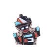 Image 6 : Zuni G.B. Katachu Multistone Inlay Kachina Ring