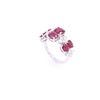 Image 7 : GIA Rare Burmese Ruby Diamond Platinum Ring