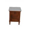 Image 2 : Solid Quarter Sawn Oak & Marble Top Lamp Table