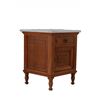 Image 3 : Solid Quarter Sawn Oak & Marble Top Lamp Table