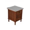 Image 4 : Solid Quarter Sawn Oak & Marble Top Lamp Table
