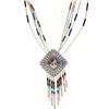 Image 2 : Zuni Sterling Silver Multistone Inlay Necklace