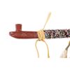 Image 9 : Northern Plains Indian Catlinite Beaded Hide Pipe