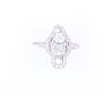 Image 1 : GAL Beautiful Platinum & Natural Diamond Ring