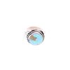 Image 1 : Navajo S. Ray Sterling & Blue Gem Turquoise Ring
