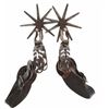 Image 2 : Early Jesus M. Tapia Double Silver Mounted Spurs