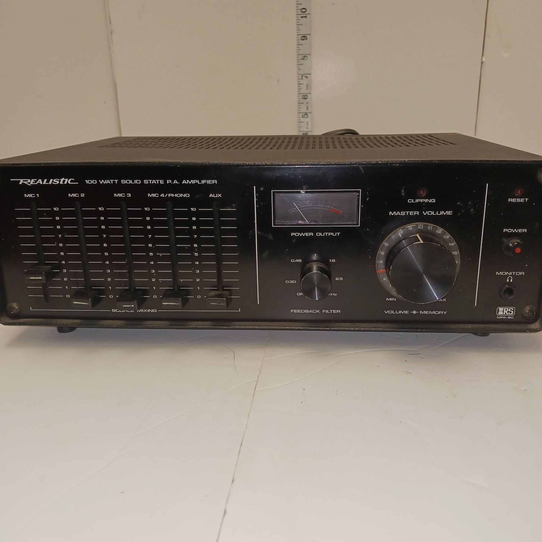 Realistic Sw 100 Realistic 100 Watt Amp - Tested Working