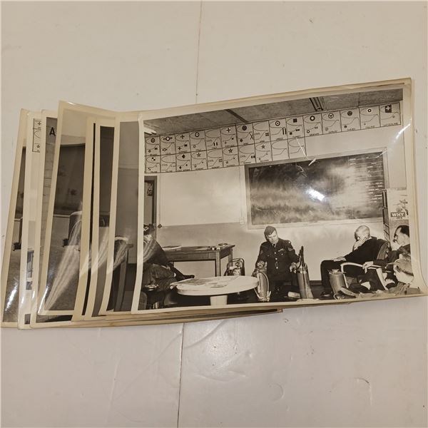 10 Old Photos Stamped "Negative Rcaf Photograph"