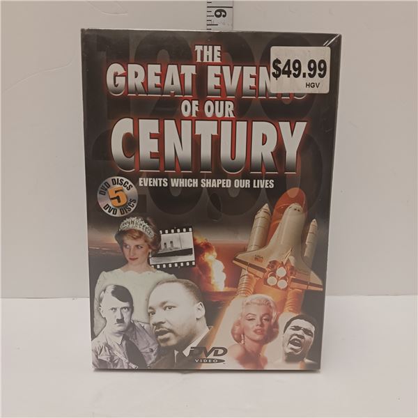 Factory Sealed 5 Disc Set Of Greatest Events Of Our Century