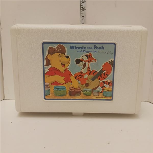 Full Winnie The Pooh Phonograph Case Filled With Hot Wheels & Asstd Toy Cars