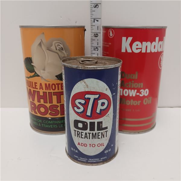 3 Full Oil Cans