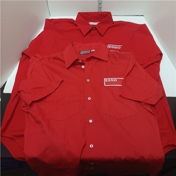 2 Unworn Nos Vintage Esso Garage Shirts