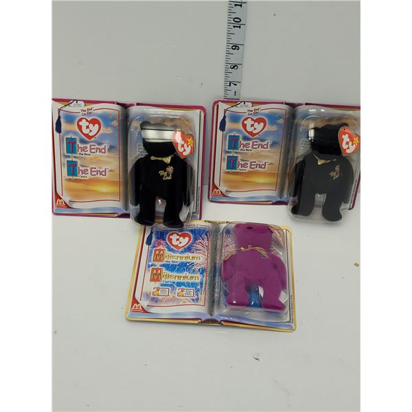 Three 2000 Ty Mcdonalds Beanie Babies In Original Packaging
