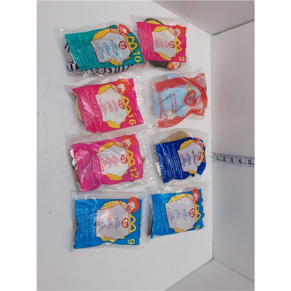 8 Ty Mcdonalds 1999 Ty Beanie Babies In Original Packaging