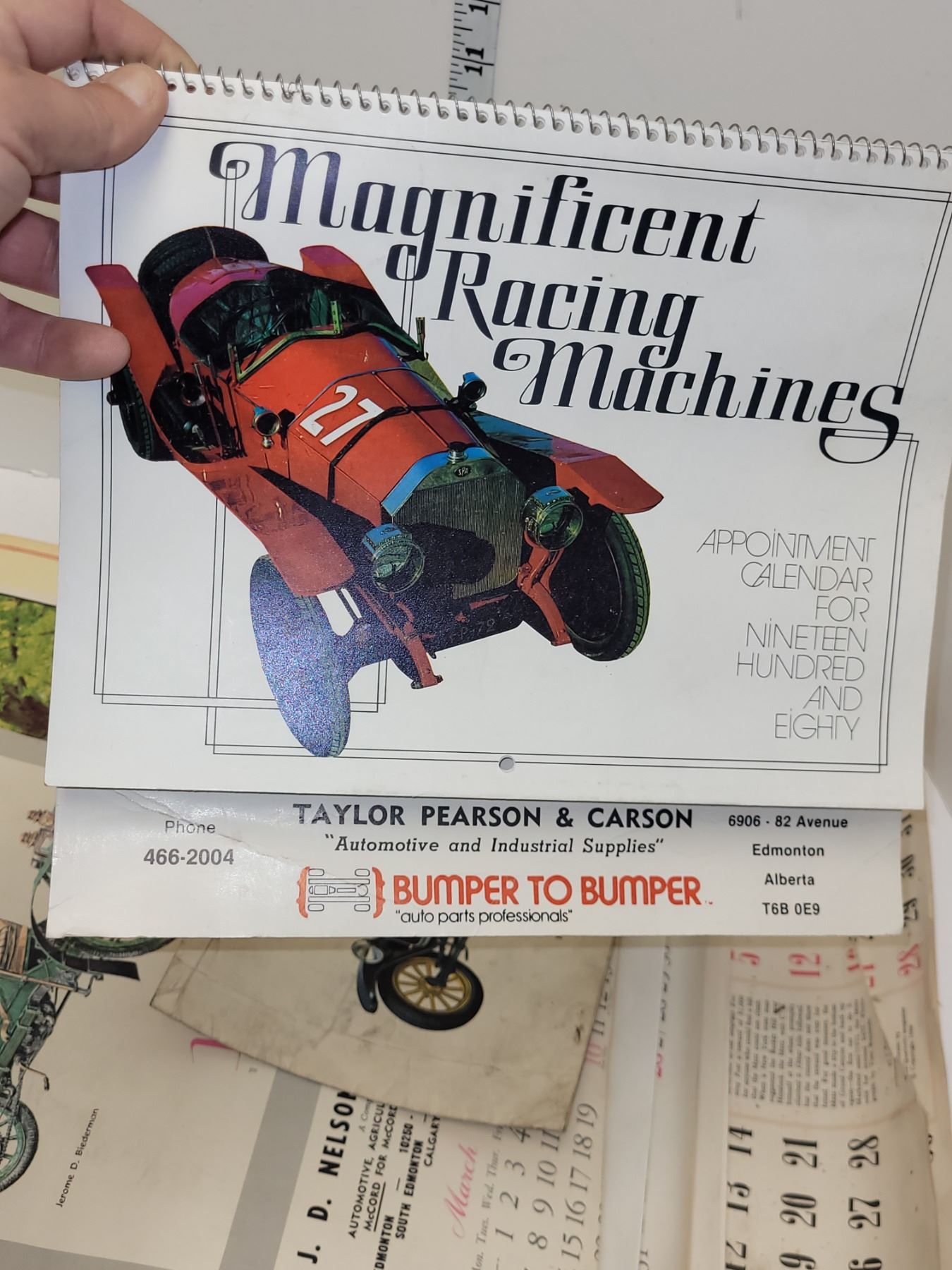 3X 1960'S Automotive Calendars, Shirley Ford 1925 Model T Brochure ...