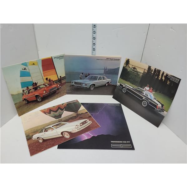 5 1977 Ford Dealer Brouchers