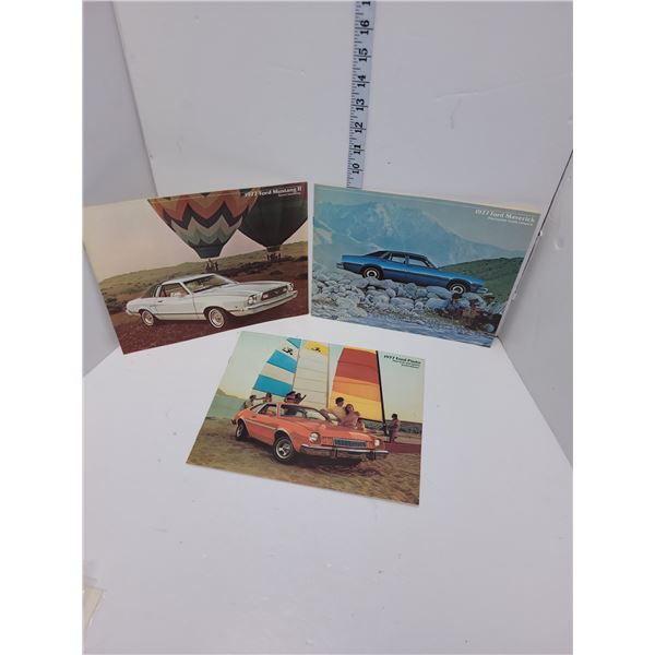 3 1977 Ford Dealer Brochures