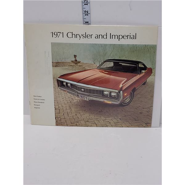 1971 Chrysler And Imperial Dealer Brochure
