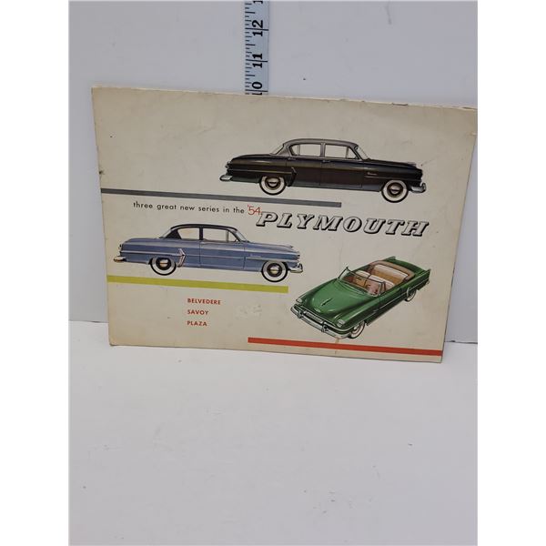 1954 Plymouth Dealer Brochure