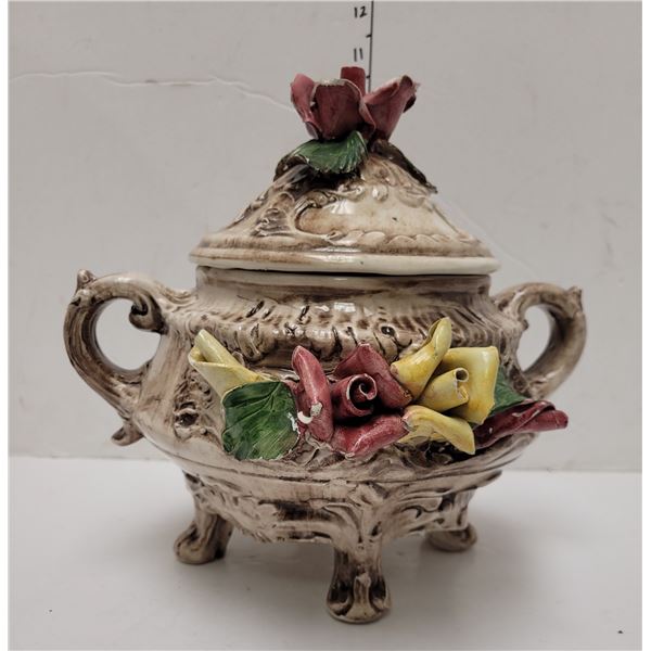 Capodimonte Porcelain Lidded Urn
