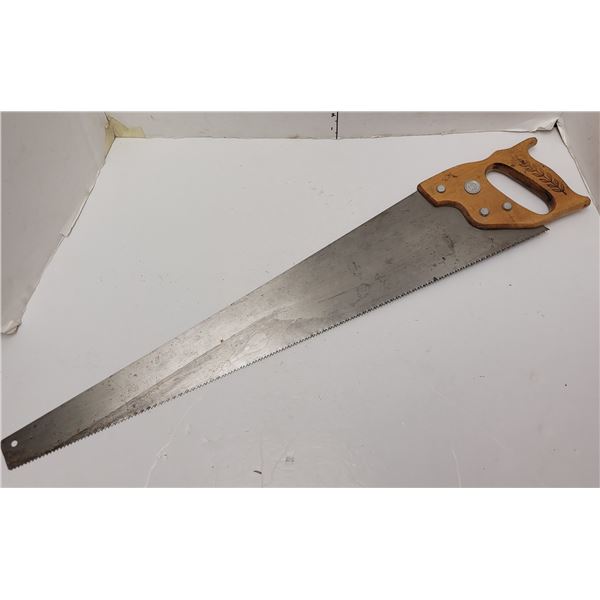 Vintage TKD Saw with Wheat Etched Wooden Handle