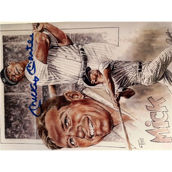 NY Yankees Mickey Mantle signed photo