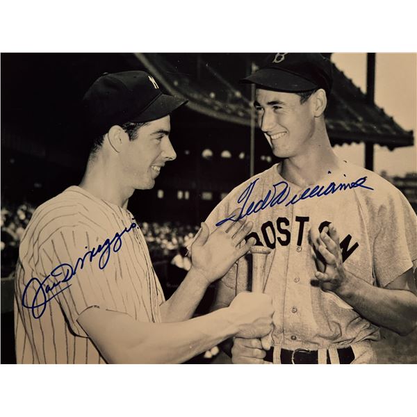 Joe DiMaggio and Ted Williams signed photo
