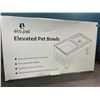 Image 2 : 1 Els Pet Raised Adjustable/Elevated Pet Food Bowl (4 Adjustable Heights)  - Brand New!