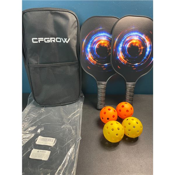1 Pickleball Paddle Set - 4 Paddles + 4 Balls Included - Brand New!