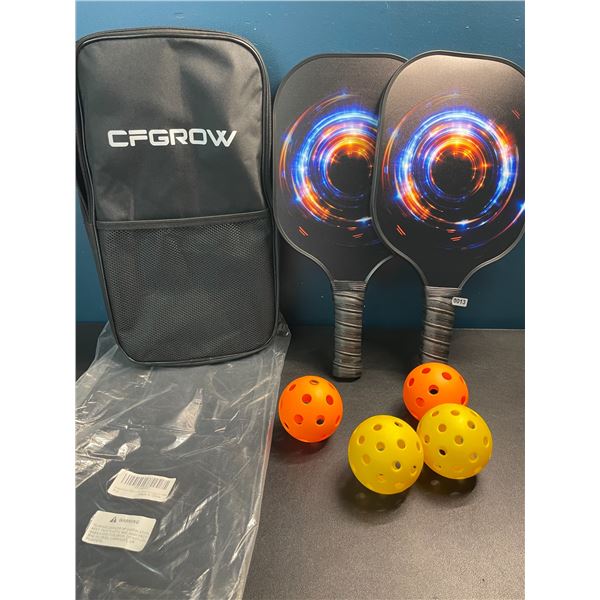 1 Pickleball Paddle Set - 4 Paddles + 4 Balls Included - Brand New!