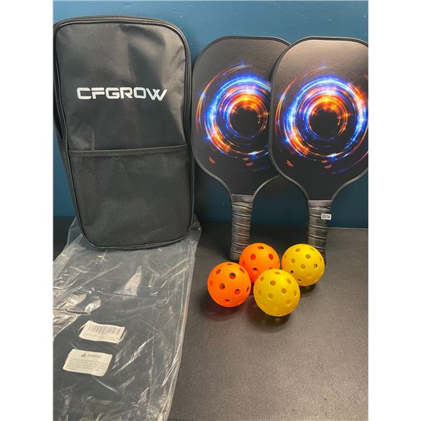 1 Pickleball Paddle Set - 4 Paddles + 4 Balls Included - Brand New!