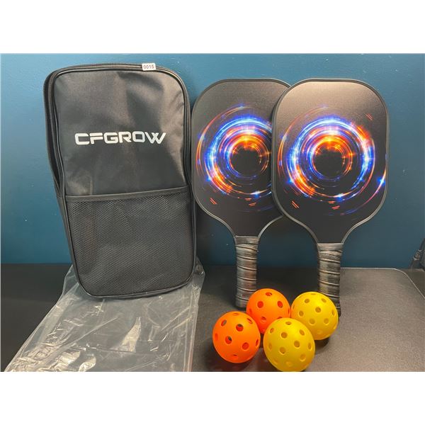 1 Pickleball Paddle Set - 4 Paddles + 4 Balls Included - Brand New!