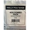 Image 2 : 1 Combo Pack of Industrial Strong Clear Poly Bags - Assorted Sizes - 400PCS Included - Brand New