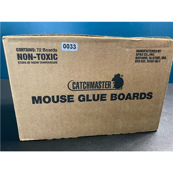 1 Box of Catchmaster Mouse Glue Boards - Contains 72 Boards - New
