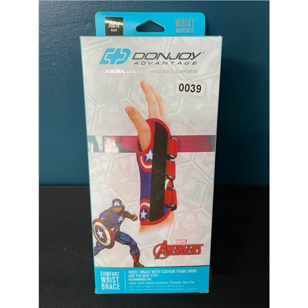 1 Youth Comfort Wrist Brace - Marvel Avengers Design - New