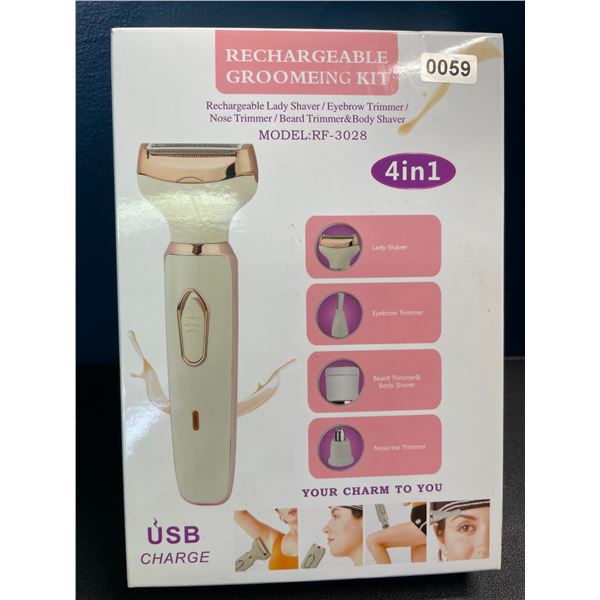 1 USB-Rechargeable Lady Shaver/Eyebrow Trimmer/Nose Trimmer/Body Shaver - New