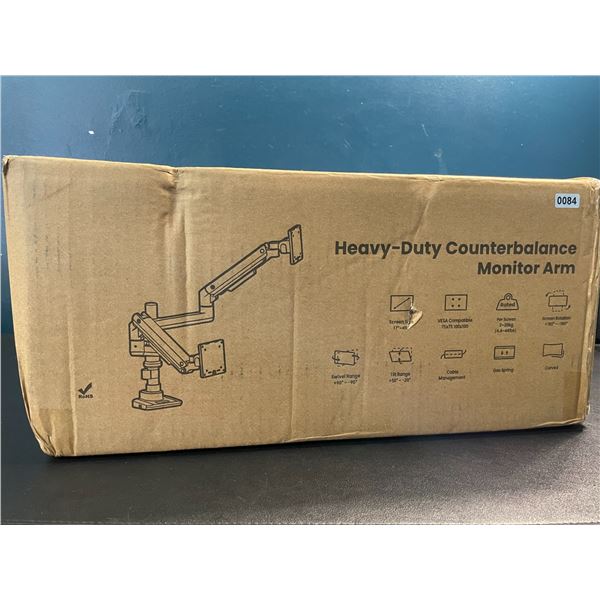 1 Heavy Duty Dual-Monitor Stand for 17-49in Screens (Up to 44lbs) - Gas Spring Dual Monitor Arm