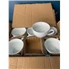 Image 1 : 1 Box of 6 Porcelain Tea/Coffee Cups - Brand New