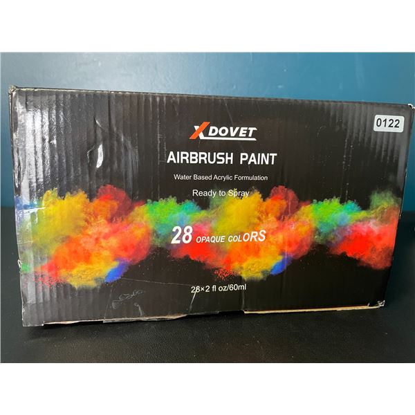 1 Box of Airbrush Paints - 28 Opaque Colors (60ml each) - Ready to Spray Airbrush Paints