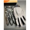Image 4 : 2 Pairs of VGO Seamless Heavy-Duty Mechanic Gloves/Knuckle Impacted Work Gloves - Brand New