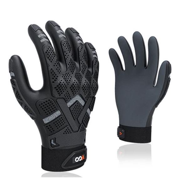 2 Pairs of VGO Seamless Heavy-Duty Mechanic Gloves/Knuckle Impacted Work Gloves - Brand New