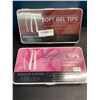 Image 1 : 2 Boxes of Assorted Soft Gel Nail Tips - Medium Stiletto & Medium Coffin - 550ct Each - New