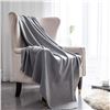 Image 5 : Box of 6 Cozy Polar Fleece Grey Throw Blankets - 50 x 60 inch Each - Brand New!